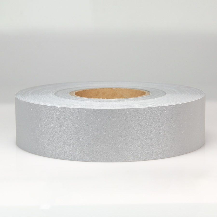 MHR-3511 silver polyester reflective fabric in daylight