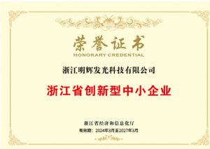 Minhui Luminous Zhejiang Provincial Innovative SME