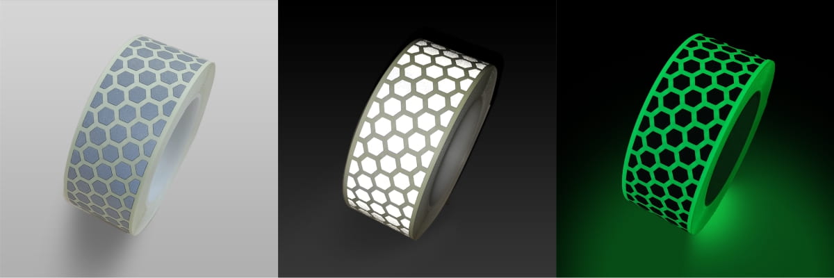 honeycomb glow in the dark and reflective HTV