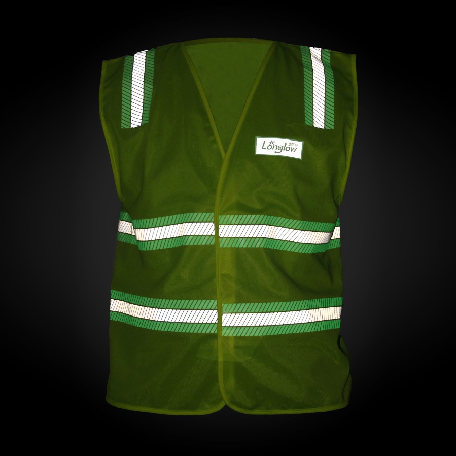glow in the dark safety vest glowing twill